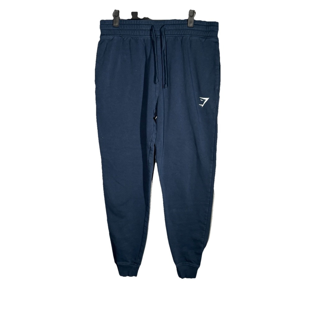 Gymshark Jogger Sweatpants Mens Large Navy Blue Gym Activewear Athletic